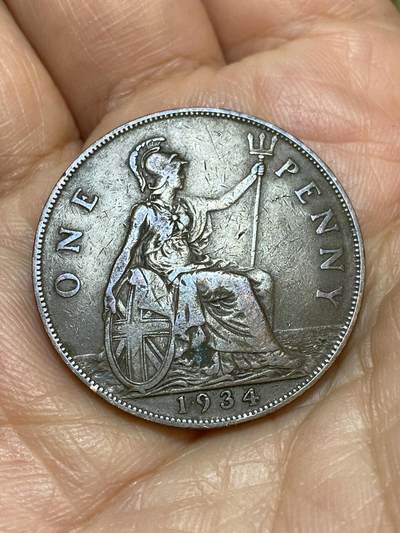 2026年第十九场(总第一百八十八场）外国好品散币场(免佣金) - 英国🇬🇧1934年1便士(乔治五世第三版)