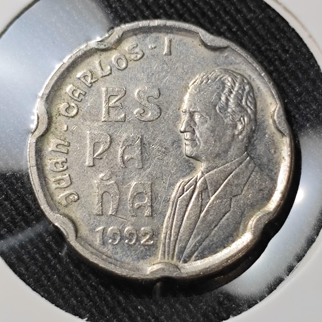 KK钱币收藏小铺  第392期  2月预留时间 周末发货  西班牙50比塞塔纪念币