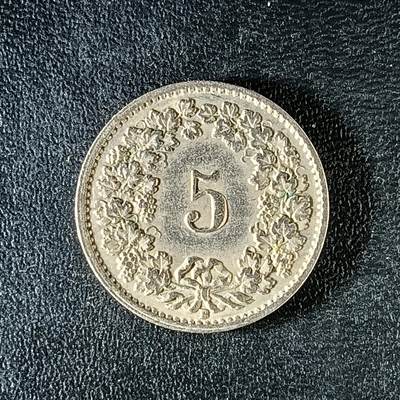 逸泉钱币2026第十二组世界钱币专场春节千件大拍A1614～2574 - 2125瑞士5分