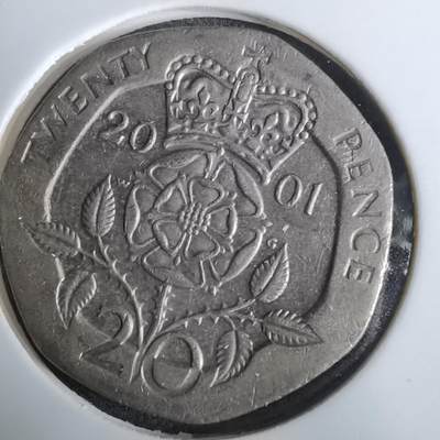 沼泽如烟--第984场 - 英国2001年20便士