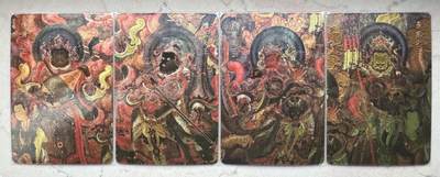 月落卡牌之特卡第7期—新年跨年专场（祝大家新年快乐，恭喜发财！） - 神话中国   李云中   壁画四大天王   稀有粗闪特卡