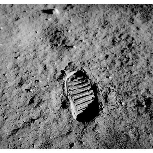 美国1969年 阿波罗11号+阿姆斯特朗登月 高浮雕精制大镀金章 月球一小步 人类一大步 40MM