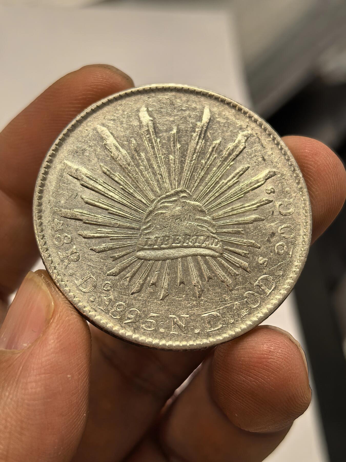 博洋堂“心向春光”2月精品大拍专场暨第160期（全场包邮） 墨西哥1895DO ND花边鹰洋关门年份 少见 没戳好品相