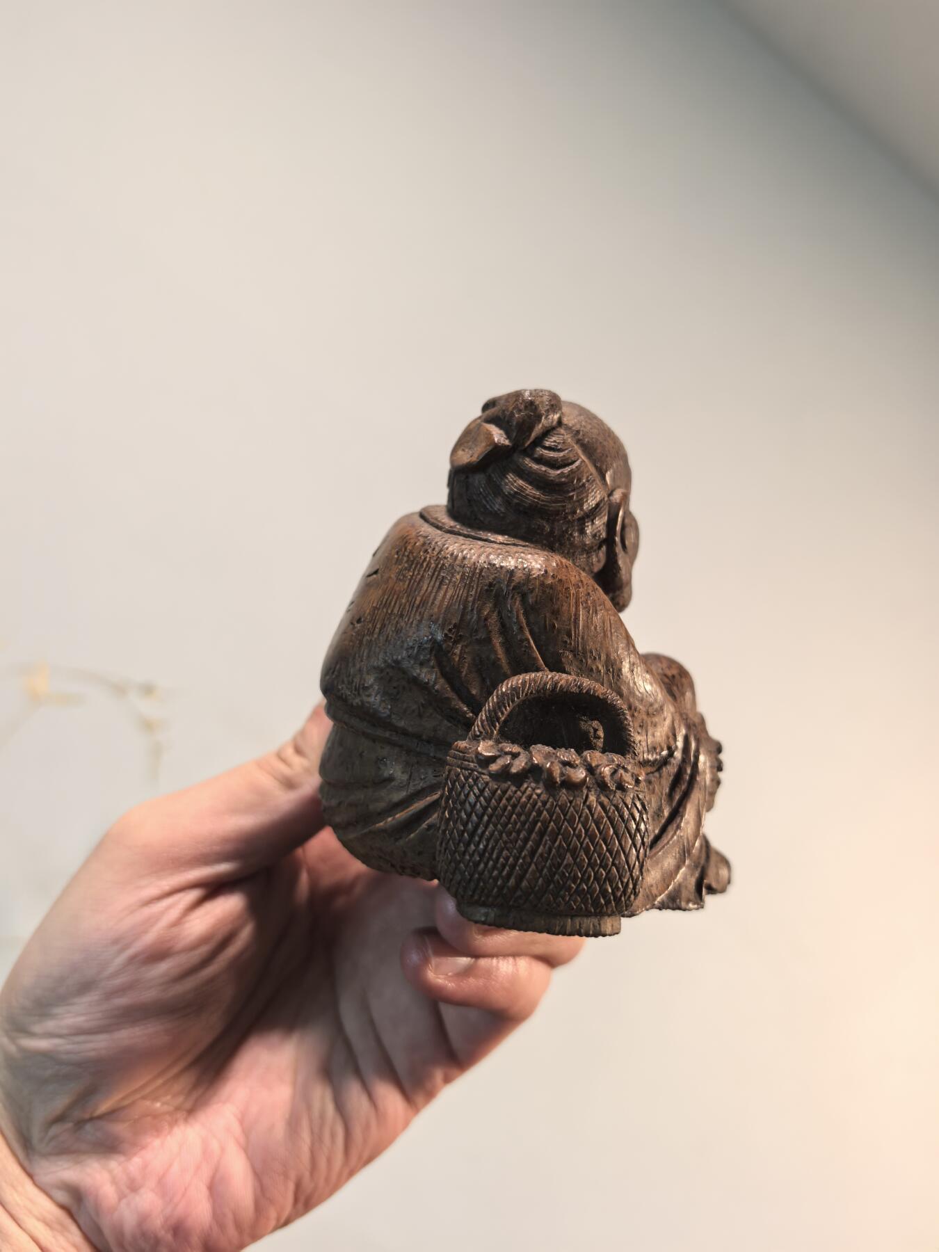 兰馨堂竹雕专场 老竹雕人物摆件