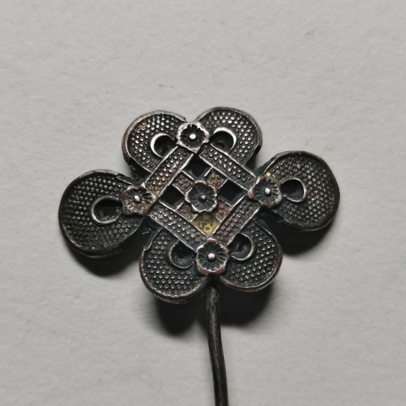 杂件专场98期 清末老银民心结发簪