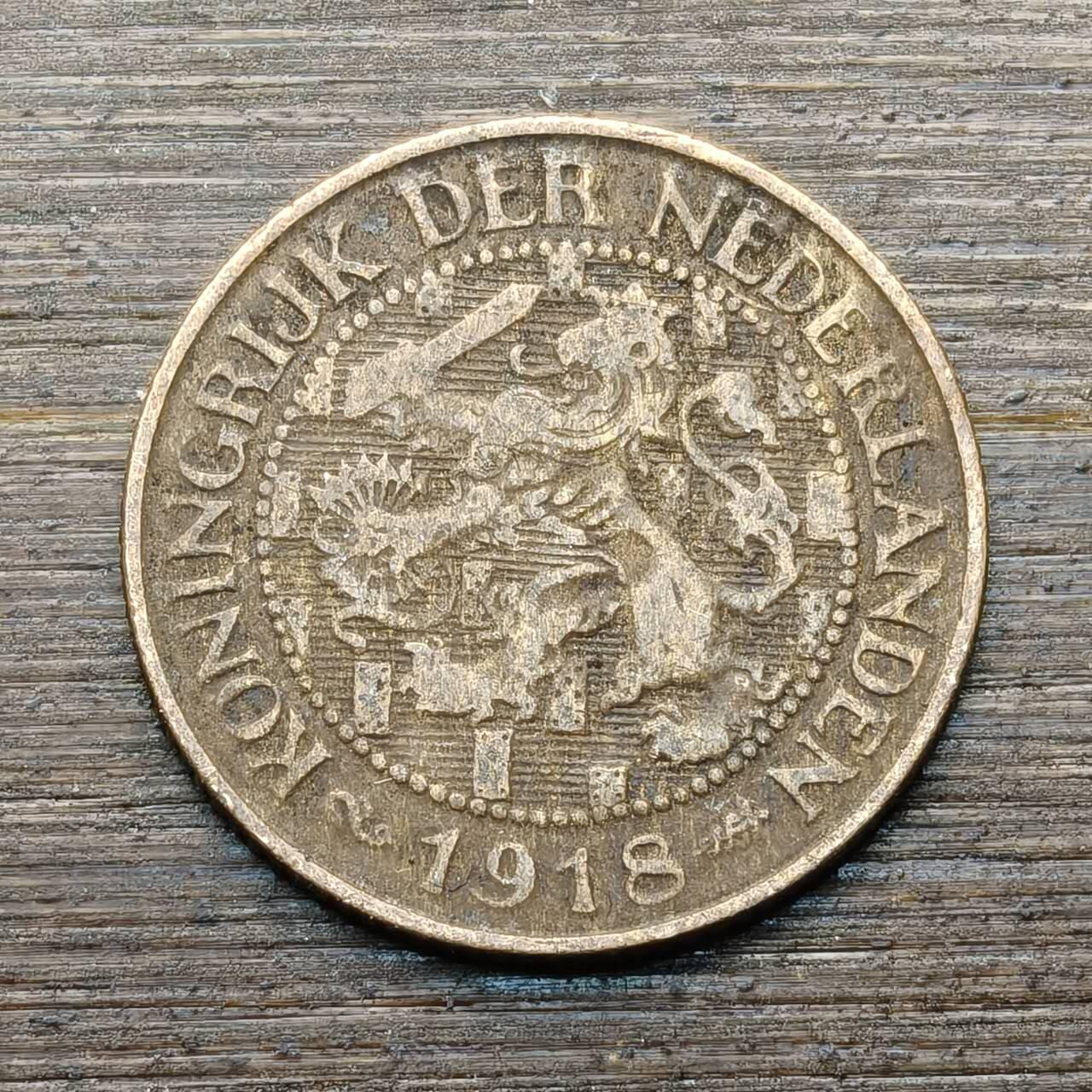 【铜匠收藏】★第144★散币专场 不寄存，30包邮。不满30元，支付5元运费。《接受代拍 代送NGC评级》 67【无寄存】荷属安的列斯 1918年 1分 铜币