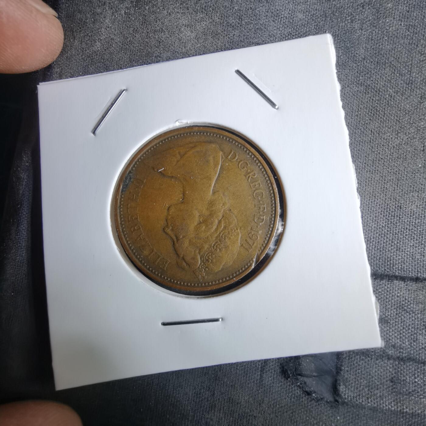 沼泽如烟--第984场 英国1971年2便士