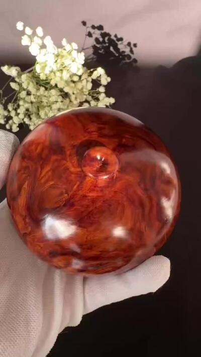 零元拍：越南黄花梨实心花瓶,几乎能达到紫油梨的程度了，根料制成，尺寸约：98.5/74MM。花纹太美了吧