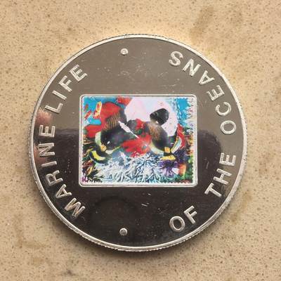 道一币馆币章第一百六十五场 - 乌干达2002年海洋生物保护2000先令银币  19.38g 999s