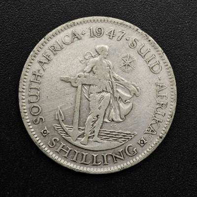 【淘币小摊】实时拍第八百六十三拍   小银币散币场   年前最后一周 之前的预留小年前全部发出 请更换最新收货地址  - 南非1947年乔治六世一先令银币