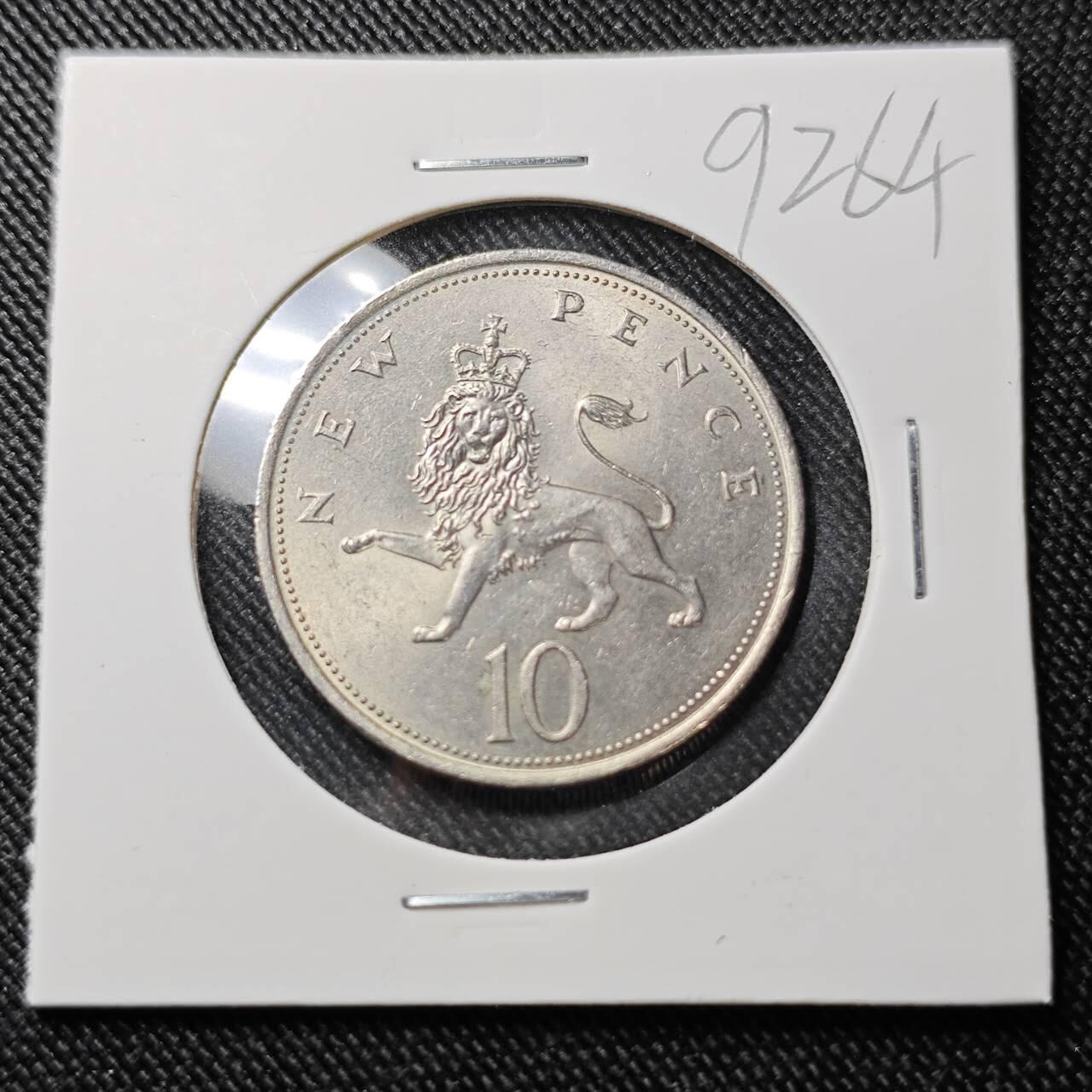 KK钱币收藏小铺  第392期  2月预留时间 周末发货  1969英国大10便士