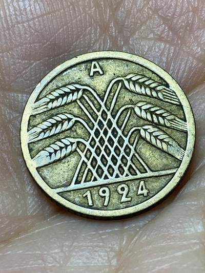 2026年第十九场(总第一百八十八场）外国好品散币场(免佣金) - 德意志魏玛共和国1924年5芬尼(A标，柏林造)