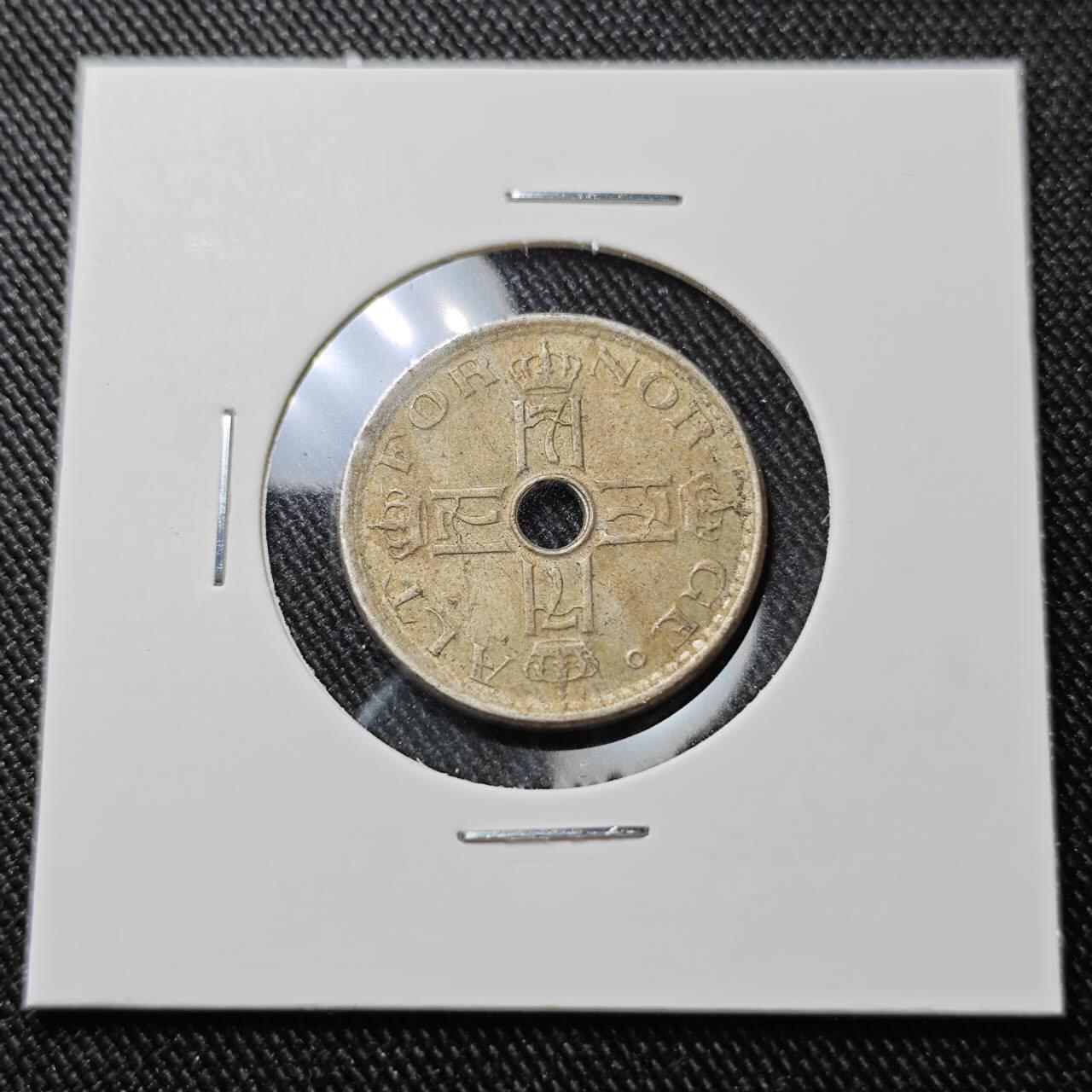 KK钱币收藏小铺  第392期  2月预留时间 周末发货 1948 挪威50欧尔