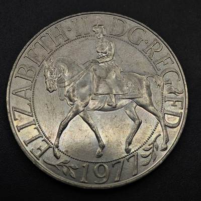 【淘币小摊】实时拍第八百六十三拍   小银币散币场   年前最后一周 之前的预留小年前全部发出 请更换最新收货地址  - 英国1977年女王登基银禧克朗纪念币