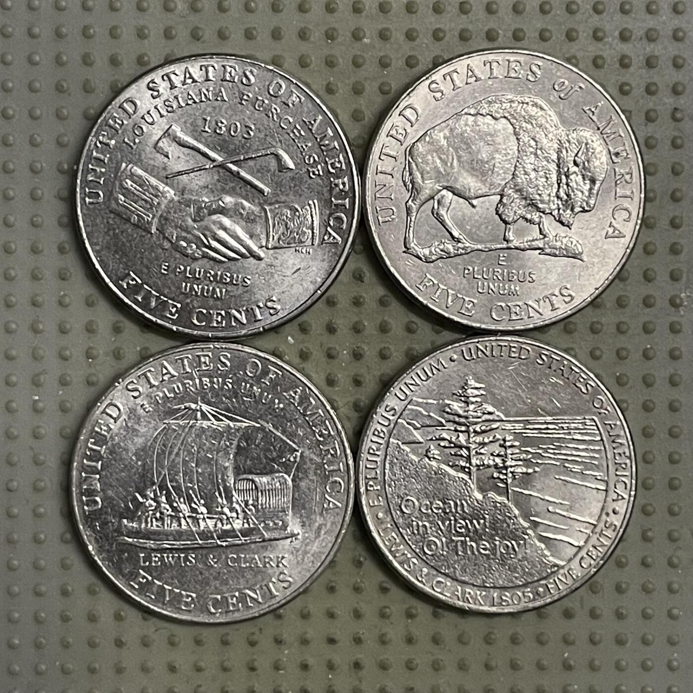 2026年第21场各国散币拍卖（总第171场） 美国西进5美分纪念币4枚