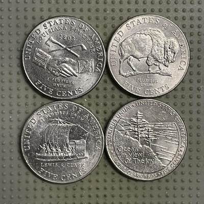 2026年第21场各国散币拍卖（总第171场） - 美国西进5美分纪念币4枚