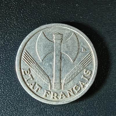 逸泉钱币2026第十八场世界各国散币纪念币AF1633-2572 1935 法国1法郎