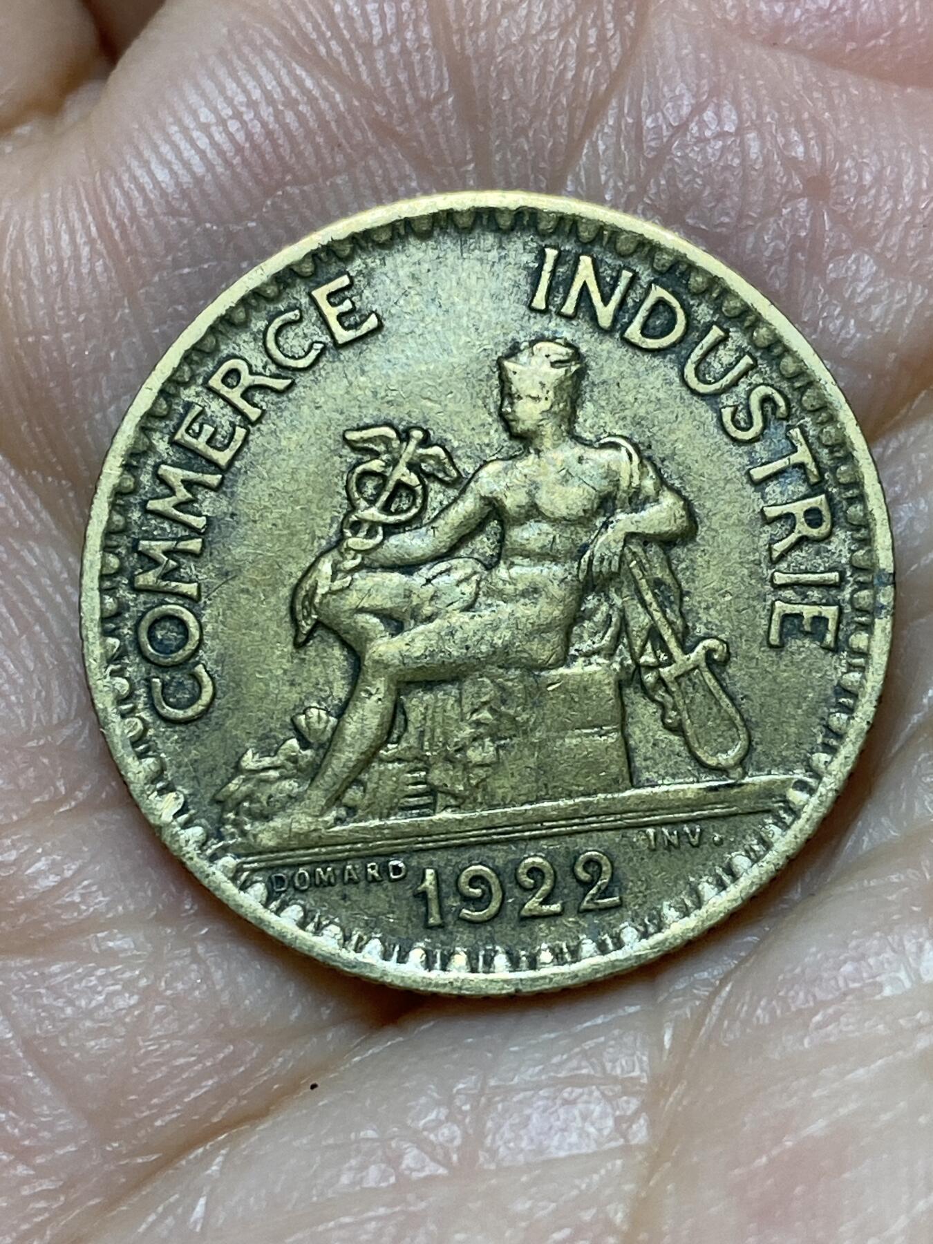 2026年第十九场(总第一百八十八场）外国好品散币场(免佣金) 法兰西第三共和国1922年1法郎