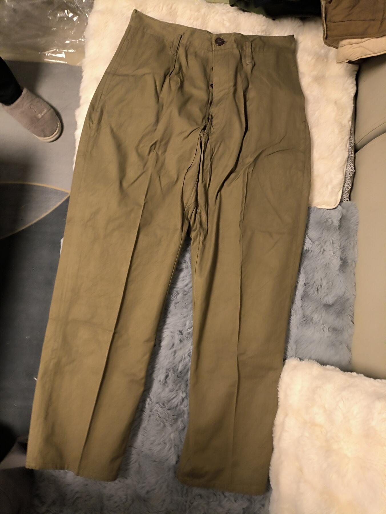 （店主清仓 大量自藏 制服徽章盛宴）罗岚⭐爱藏⭐甄选专拍第五场-分享拍场赚佣（实体经营） su-M55式陆干部常服 正一号人字纹裤 库存品基本全新  适合180-185体型壮硕者穿着（因为店主就180，尺码这件巨JB大又是耐磨的人字纹布很适合发福藏友外拍）