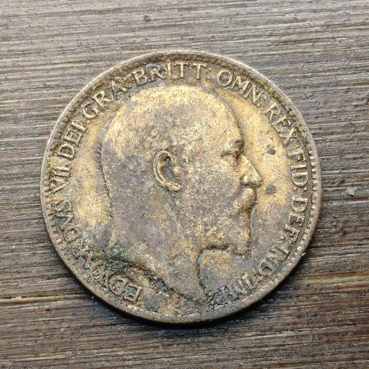 【本场4.12号发货】★第145★散币专场 不寄存，30包邮。不满30元，支付5元运费。《接受代拍 代送NGC评级》 1【无寄存】英国 1906年 1法新 铜币