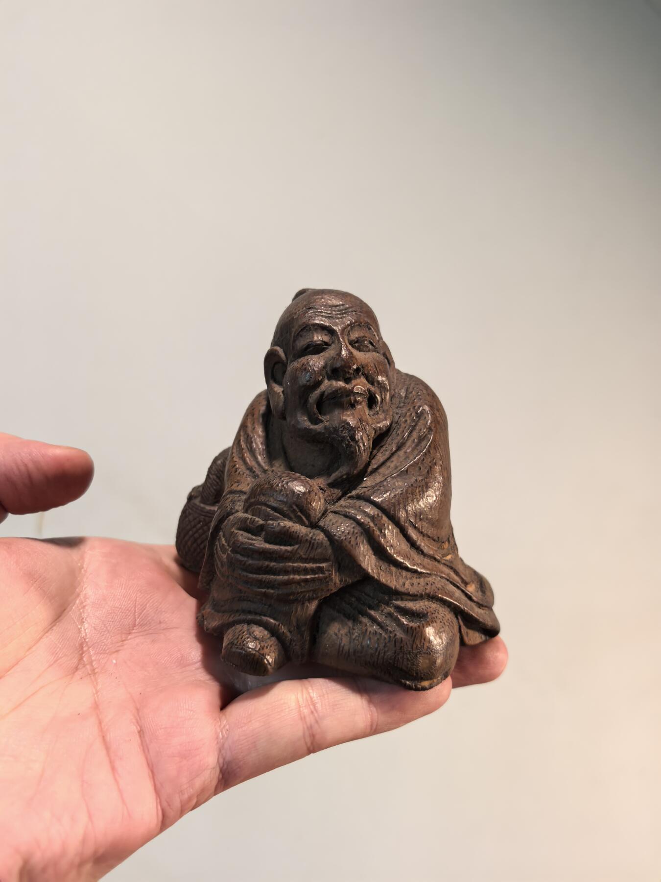 兰馨堂竹雕专场 老竹雕人物摆件