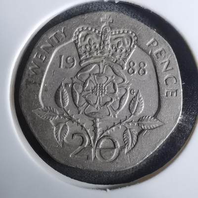 沼泽如烟--第984场 - 英国1988年20便士