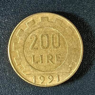 逸泉钱币2026第十二组世界钱币专场春节千件大拍A1614～2574 - 1957 意大利200里拉