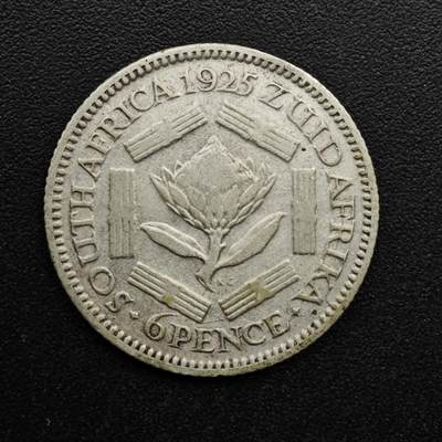 【淘币小摊】实时拍第八百六十三拍   小银币散币场   年前最后一周 之前的预留小年前全部发出 请更换最新收货地址  - 南非1925年乔治五世6便士银币