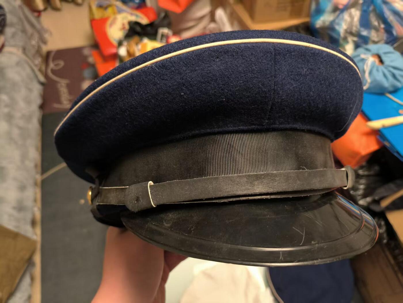 （店主清仓 大量自藏 制服徽章盛宴）罗岚⭐爱藏⭐甄选专拍第五场-分享拍场赚佣（实体经营） su-M74式海干部大檐帽 二号58头围 品佳带三个帽罩一起拍