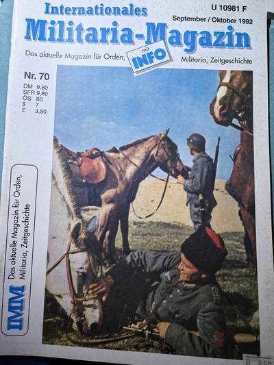 盛世勋华——号角文化勋章邮票专场拍卖第304期 - 德国出版 Militaria-Magazin杂志 总第70期 58页