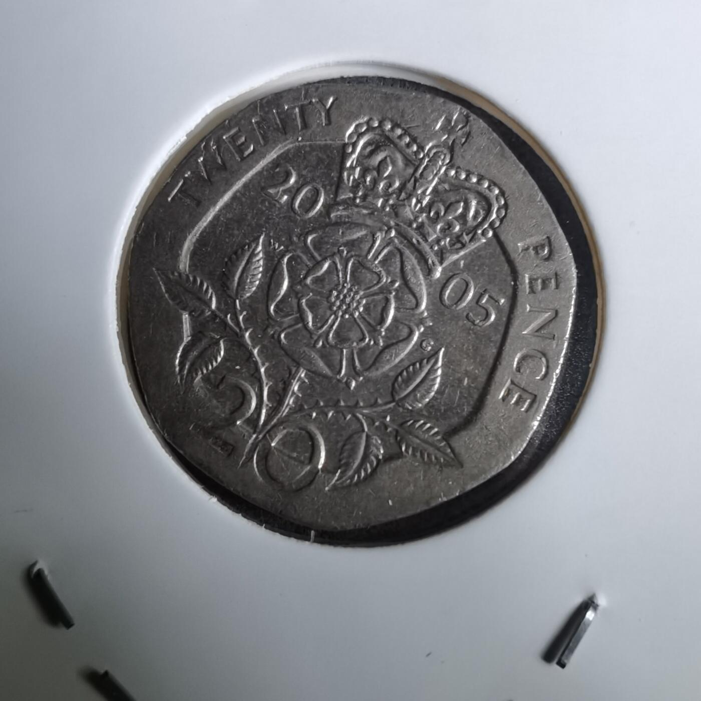 沼泽如烟--第984场 英国2005年20便士