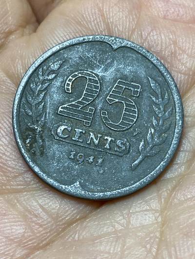 2026年第十九场(总第一百八十八场）外国好品散币场(免佣金) - 荷兰🇳🇱1941年25分(二战德国占领时期)