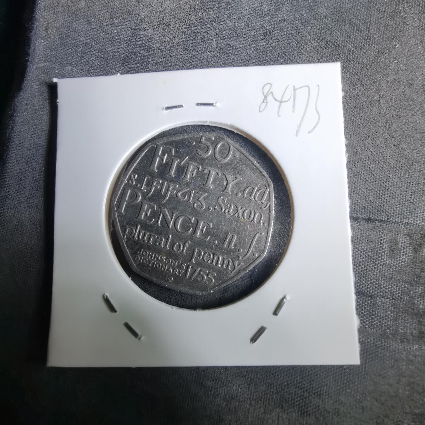 沼泽如烟--第984场 英国2005年50便士纪念币