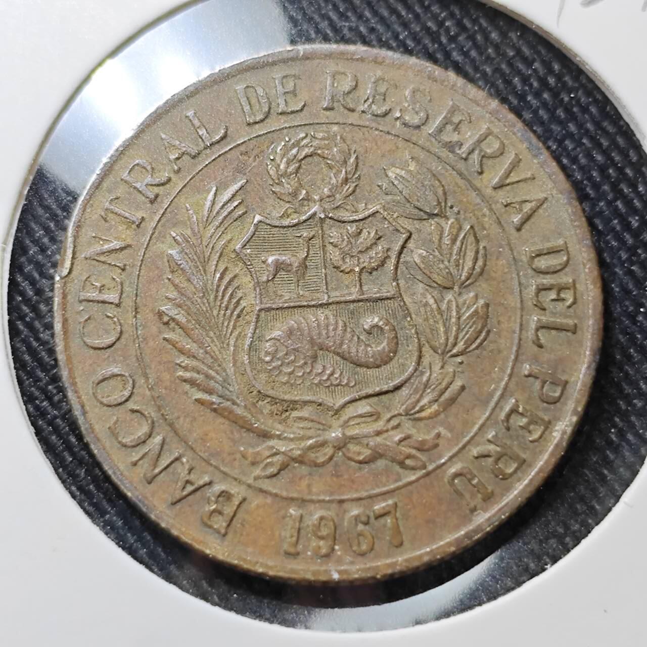 KK钱币收藏小铺  第392期  2月预留时间 周末发货  秘鲁1索尔铜币 羊驼