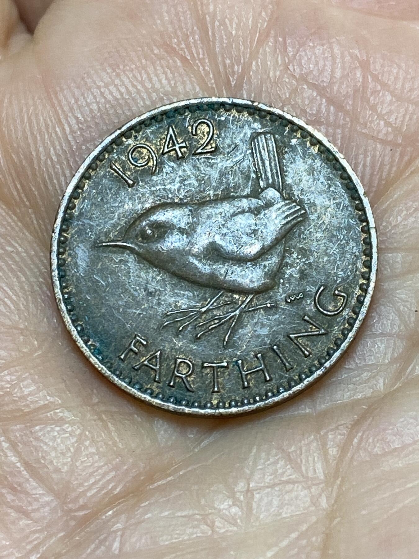 2026年第十九场(总第一百八十八场）外国好品散币场(免佣金) 英国🇬🇧1942年1法新(乔治六世第一版)