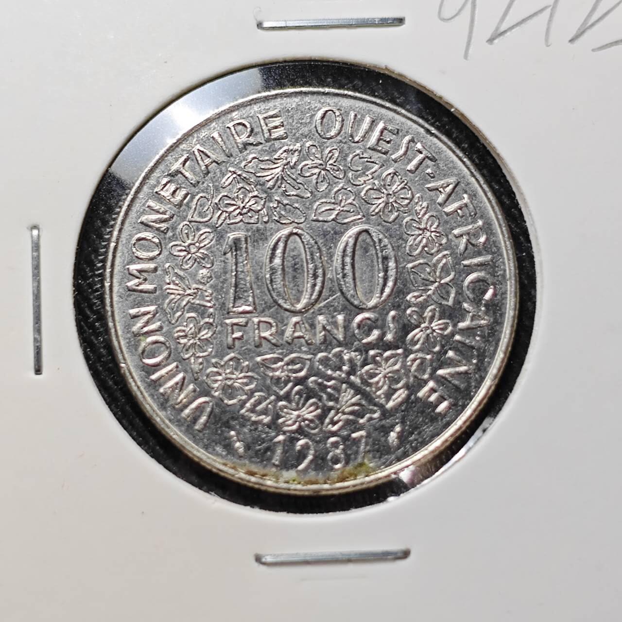 KK钱币收藏小铺  第392期  2月预留时间 周末发货  中非100法郎