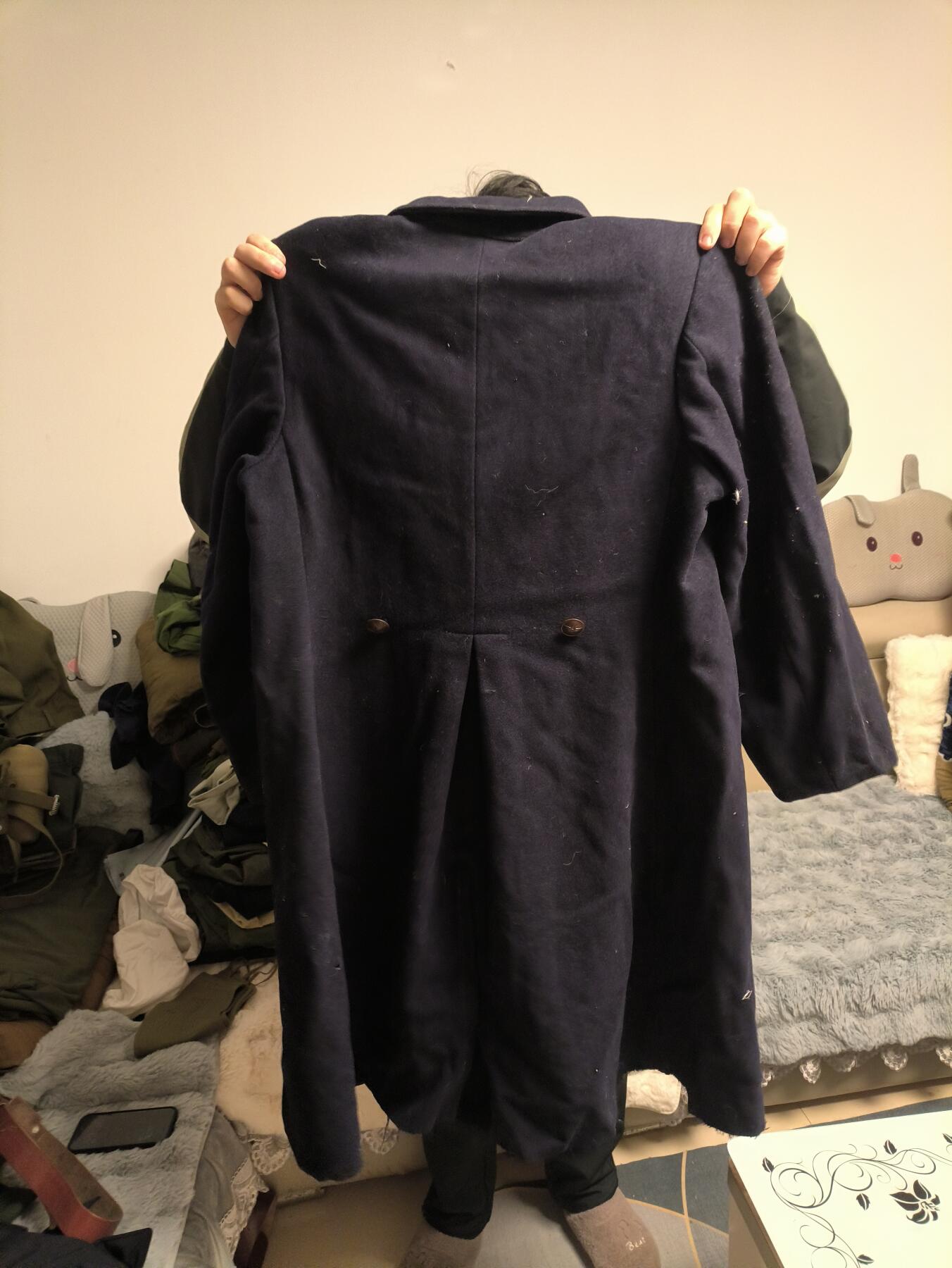 （店主清仓 大量自藏 制服徽章盛宴）罗岚⭐爱藏⭐甄选专拍第五场-分享拍场赚佣（实体经营） su-M55式海士舰艇呢大衣 2号 早期58年版本 光领冬季户外出造型百搭