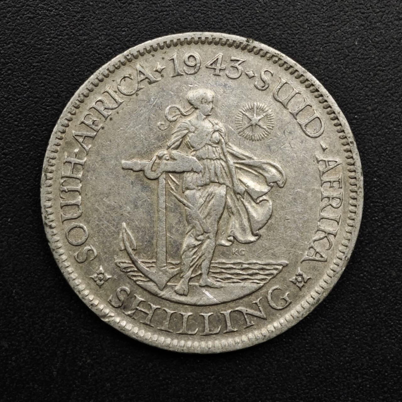 【淘币小摊】实时拍第八百六十三拍   小银币散币场   年前最后一周 之前的预留小年前全部发出 请更换最新收货地址  南非1943年乔治六世一先令银币