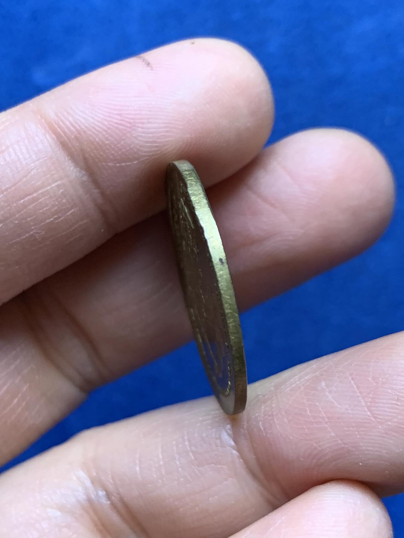 《竞宝斋》第465场 周日，周一，周二，3场连拍 （全场包邮）欢迎送拍 比利时-莱南省1843年国际铁路开通纪念镀金铜章，6.49g，27mm