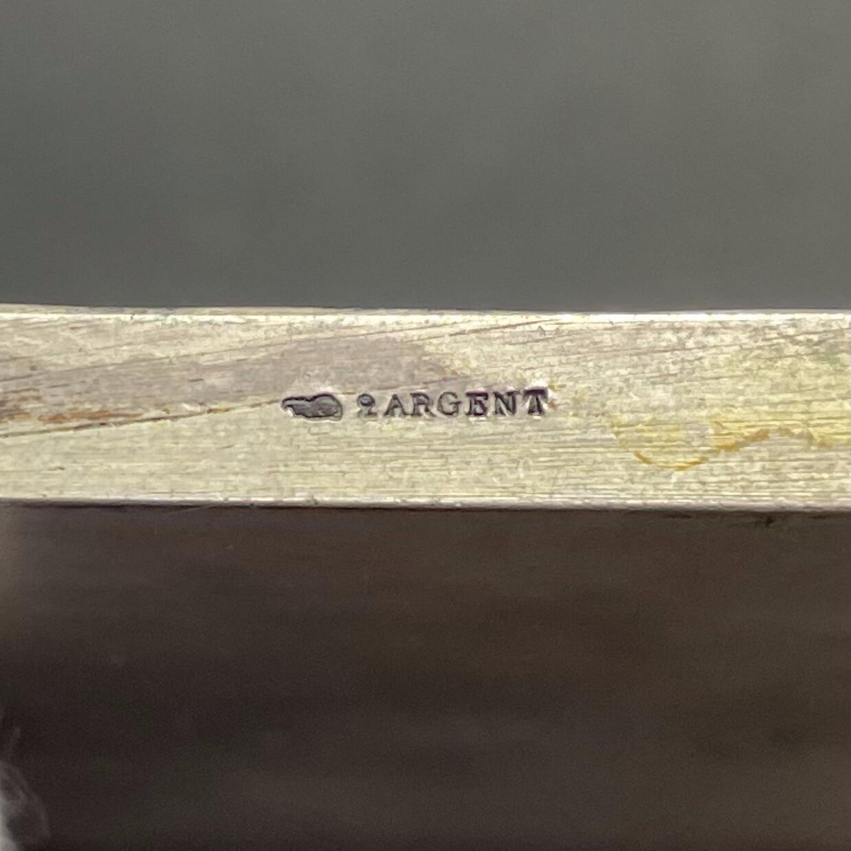 「木头集藏」“ 新岁撷珍”——章牌精品专场！ Lenoir～法国装饰风格 水果丰收的季节 艺术银章，尺寸: 73 × 53mm ，172.99 g，边铭：丰饶角 2ARGENT ，厚度接近4mm，品相不错，少见装饰艺术大银章，收藏佳品！