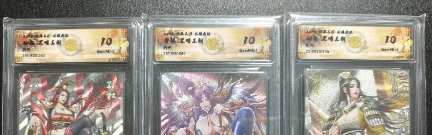 天玑星卡拍第169期《2.5周四截拍》持续收拍收评中 满赠卡需备注 焱卡文化 燎原三国 龙骧虎跃 黑暗王朝 孙权 曹操 刘备 折光 三张 CCG10