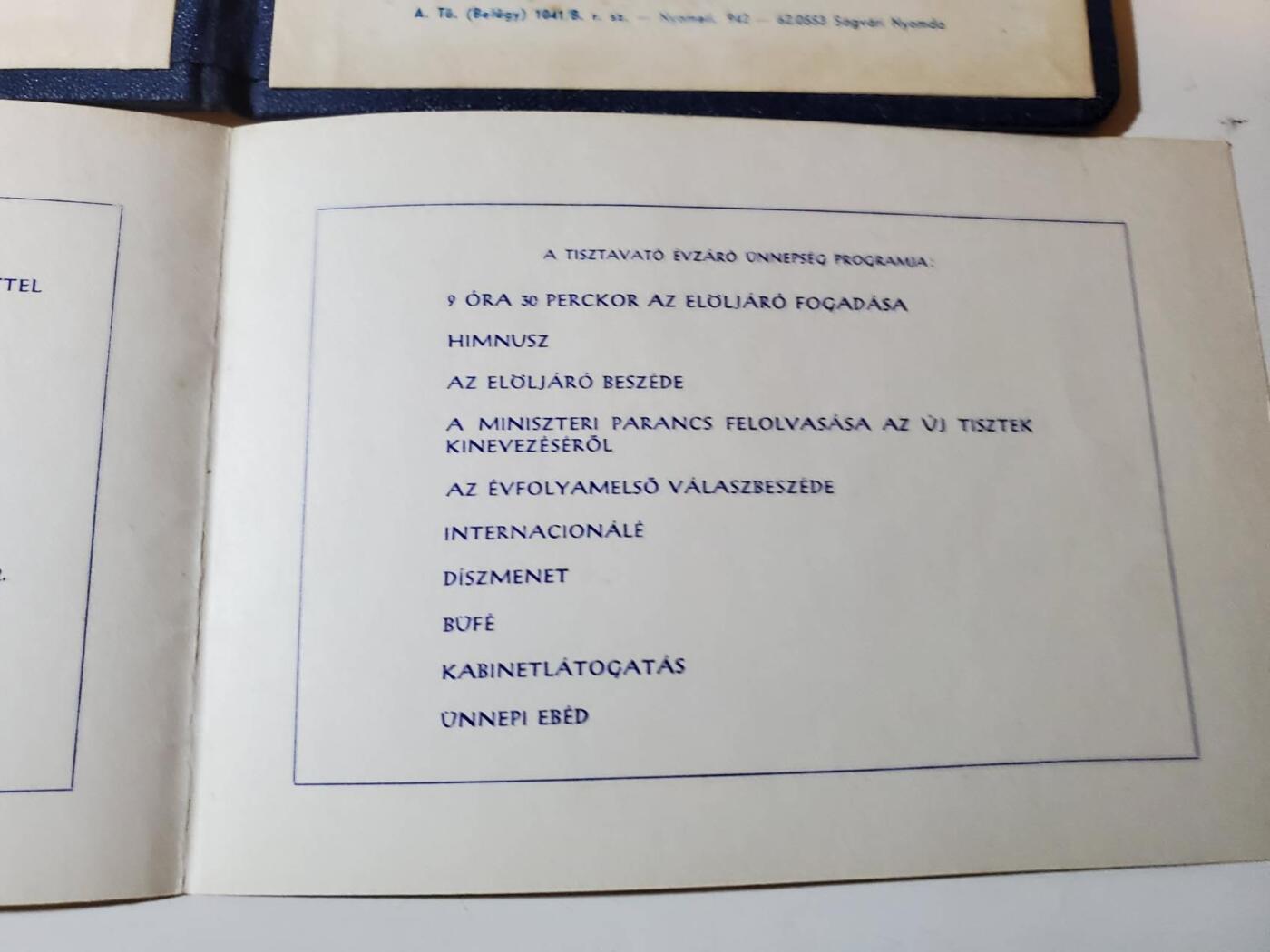 韵星假日军品类拍卖第三十九期暨默多克中校夫妇专场 -- Rimey Holidays Militaria Auction 39 & The Modoks Collection  匈牙利人民共和国人民警察进修大证书、内务部人民警察毕业校徽证章证书 证书少见