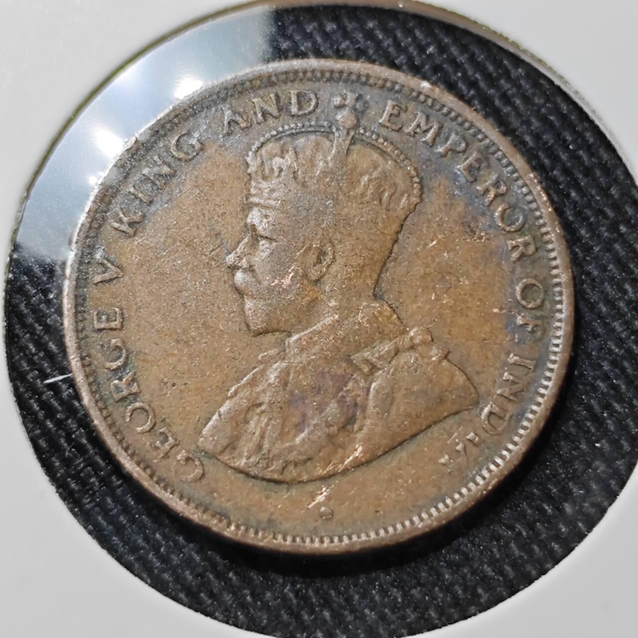 KK钱币收藏小铺  第392期  2月预留时间 周末发货  1912英属锡兰1分铜币