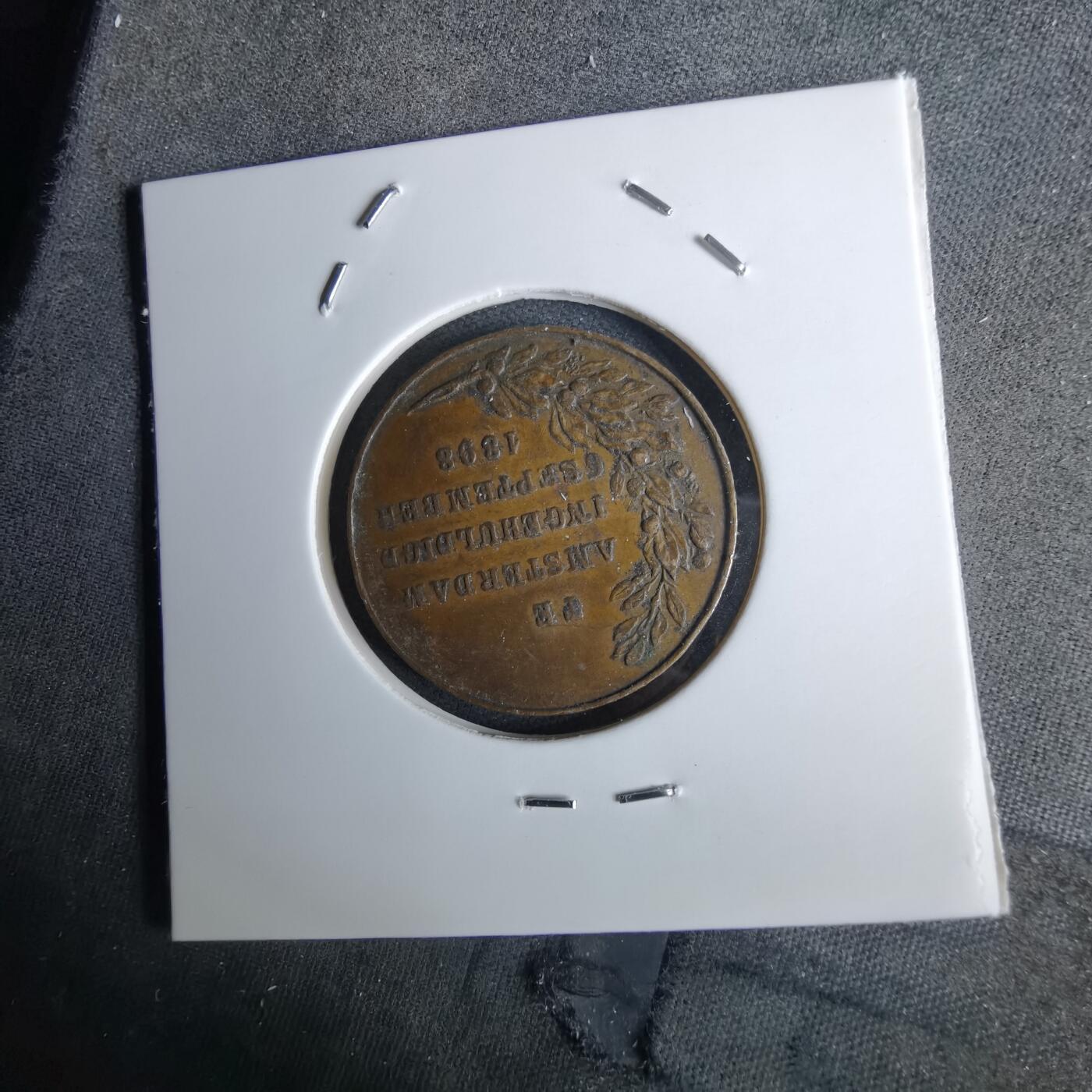 沼泽如烟--第984场 1898年荷兰威廉敏娜女王登基纪念章