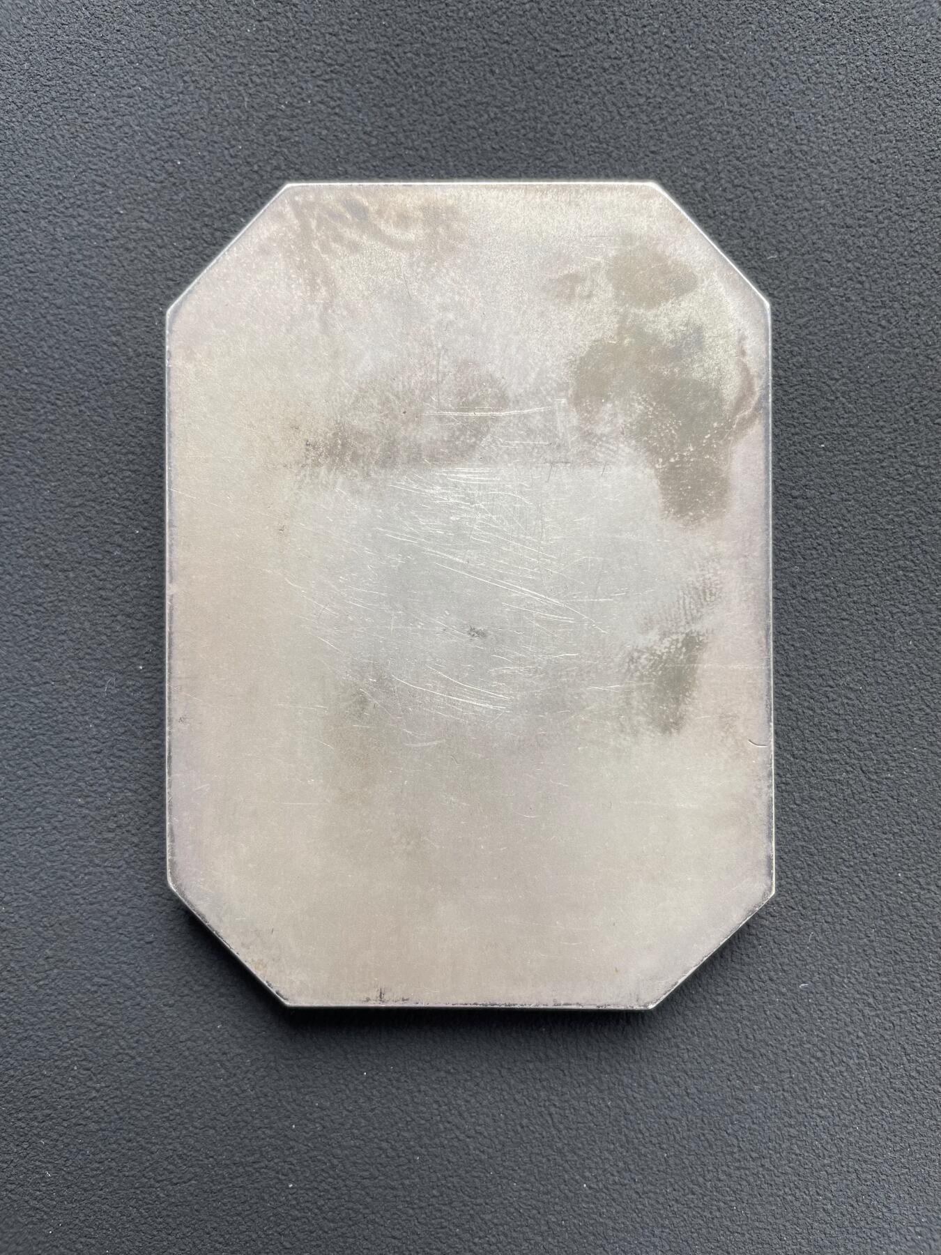 「木头集藏」“ 新岁撷珍”——章牌精品专场！ Lenoir～法国装饰风格 水果丰收的季节 艺术银章，尺寸: 73 × 53mm ，172.99 g，边铭：丰饶角 2ARGENT ，厚度接近4mm，品相不错，少见装饰艺术大银章，收藏佳品！