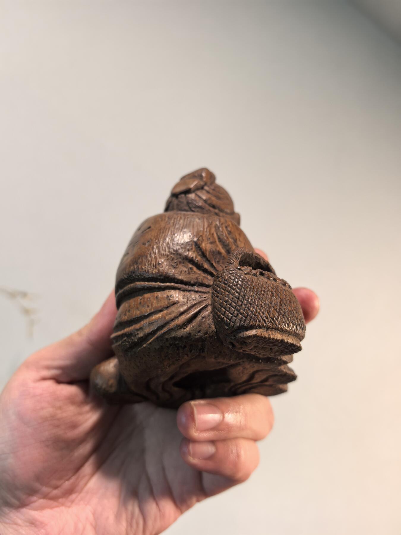 兰馨堂竹雕专场 老竹雕人物摆件