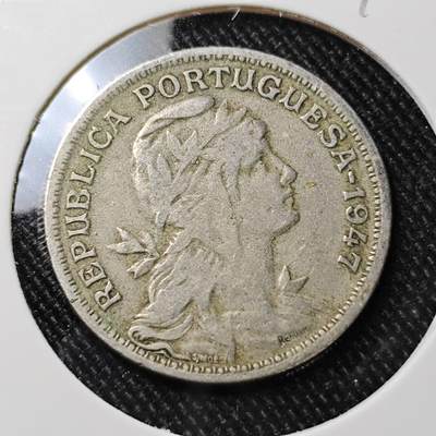 KK钱币收藏小铺  第392期  2月预留时间 周末发货 -  1947葡萄牙50分