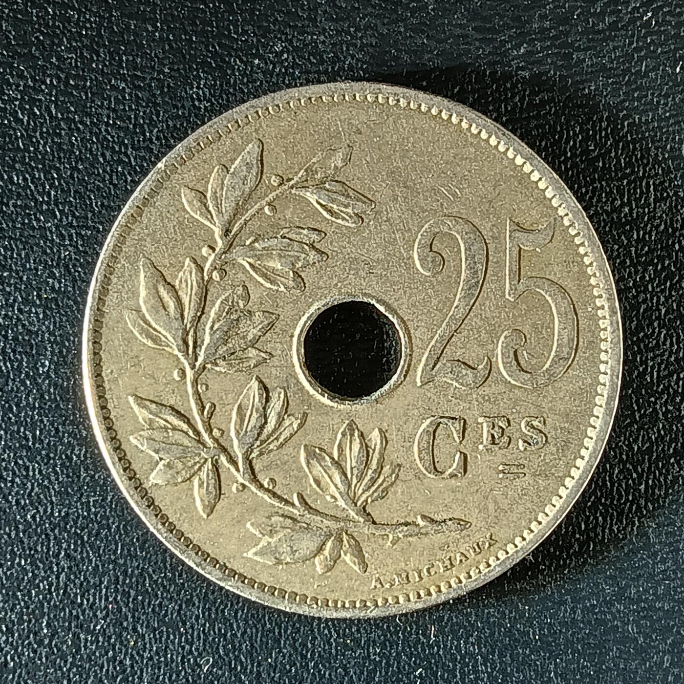 逸泉钱币2026第十二组世界钱币专场春节千件大拍A1614～2574 1901 比利时25硬币