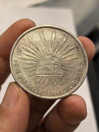 博洋堂“心向春光”2月精品大拍专场暨第160期（全场包邮） - 墨西哥1902ZS FZ版直边鹰洋 原光好品