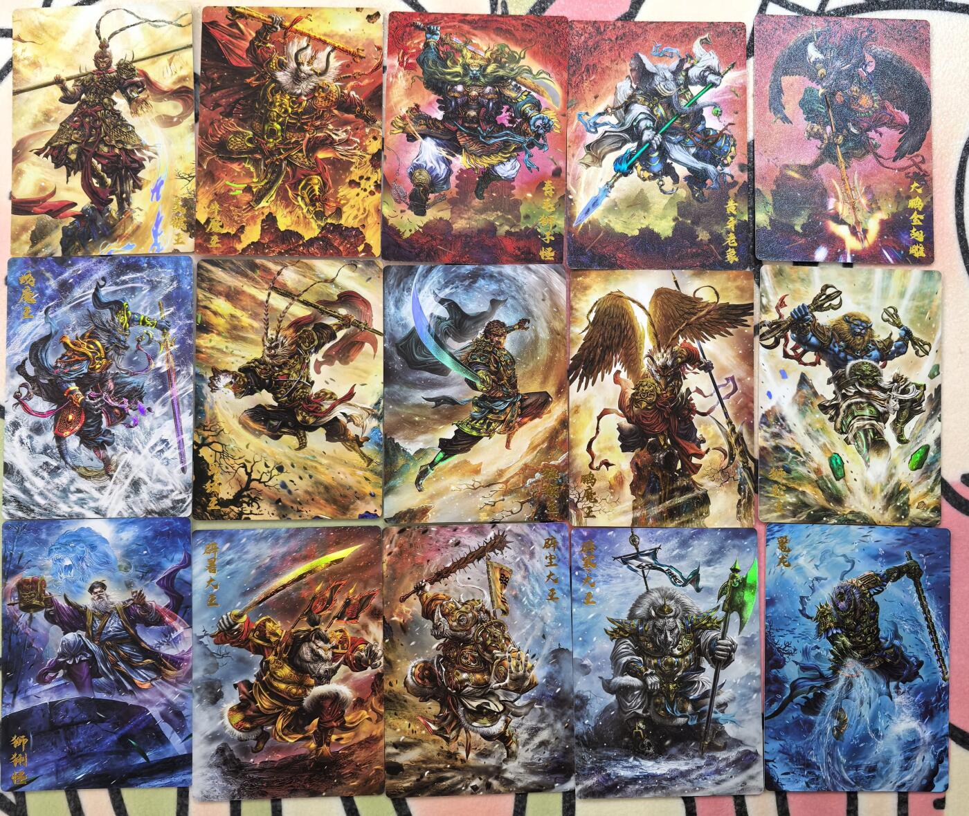 丫丫卡拍周中期快速结束（2月5日21：30截拍） 卡德曼《杆子》西游 彩闪一套54张